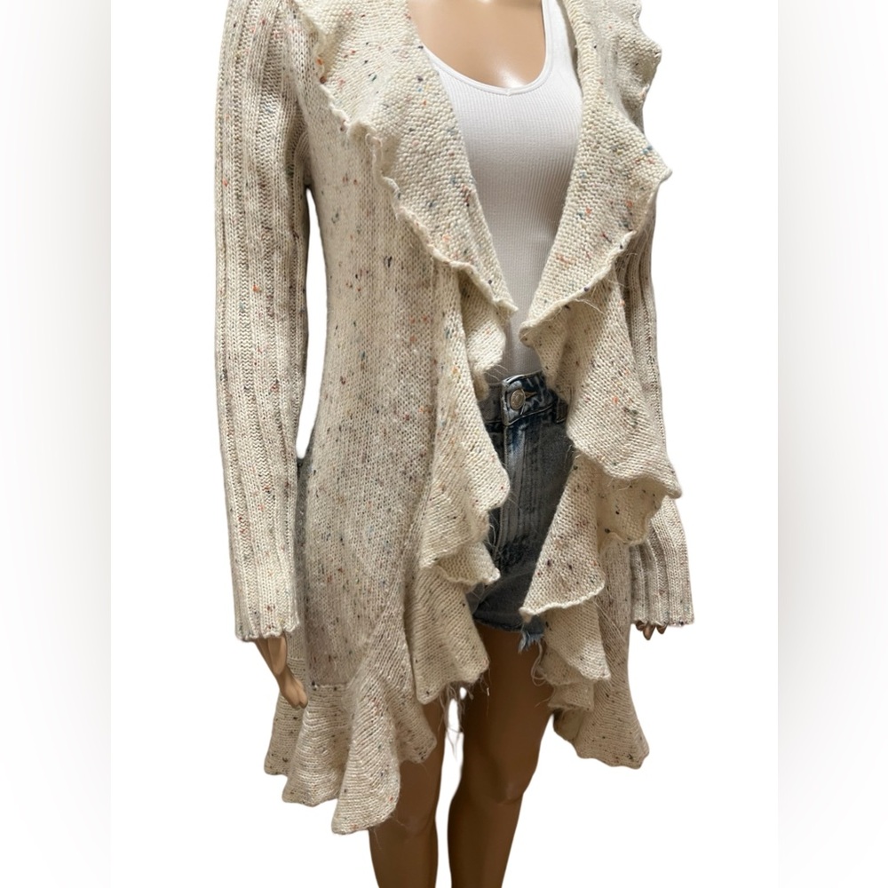 super cute confetti waterfall cardigan